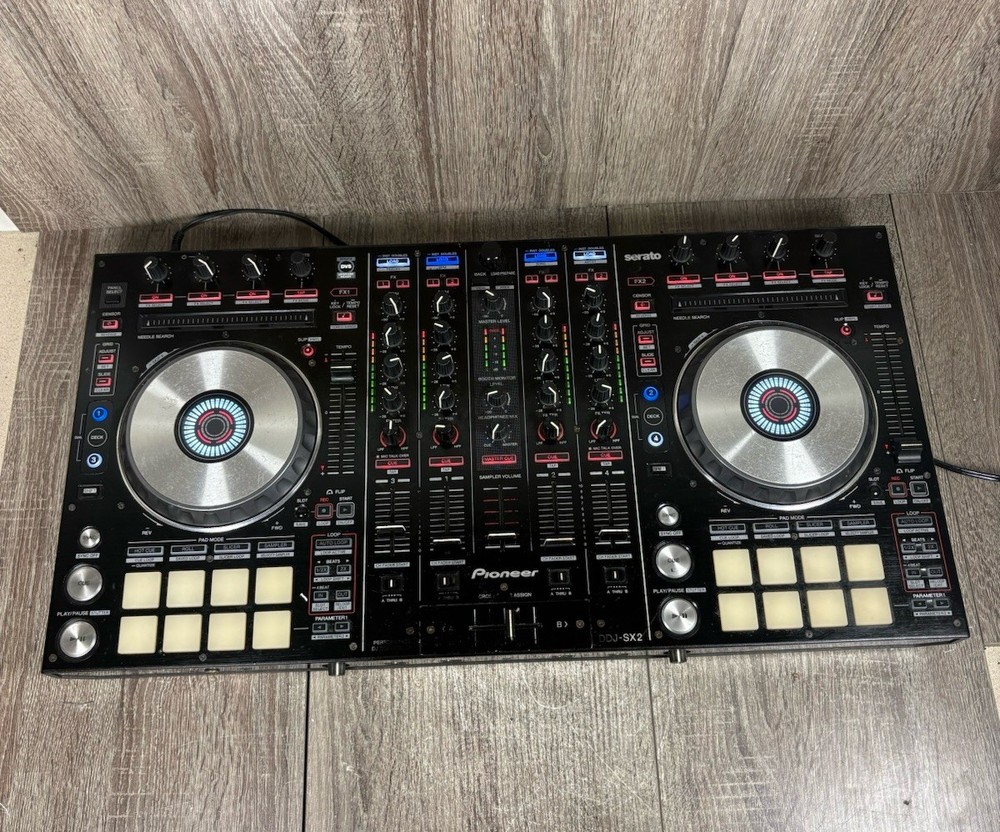 Pioneer DDJ-SX2 Performance DJ Controller With AC Power Adapter Tested.