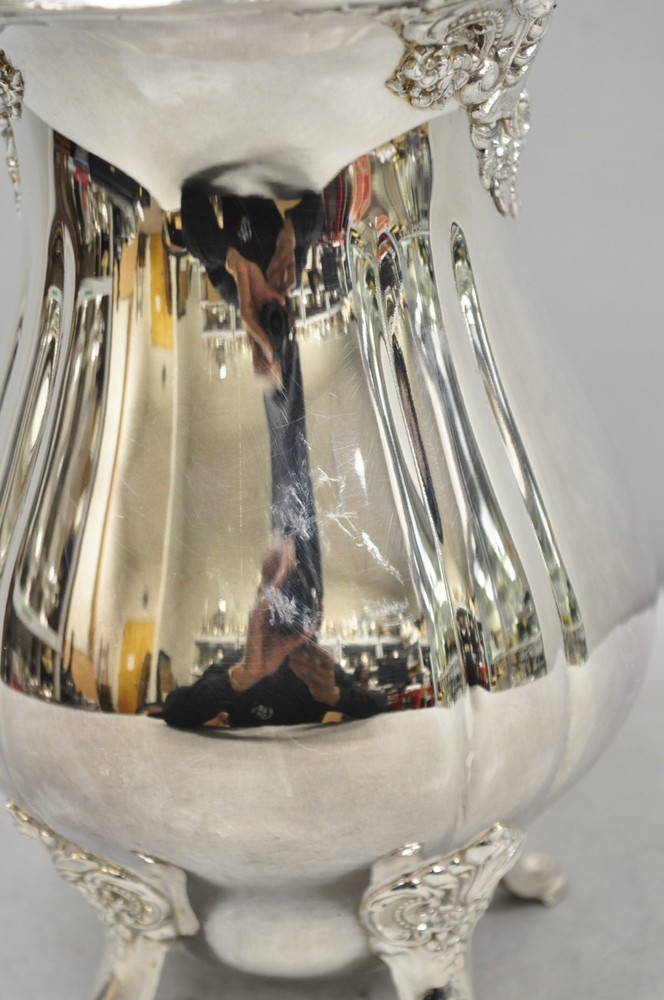 Vintage Baroque by Wallace 267 Silver Plated Footed Lemonade Water Pitcher