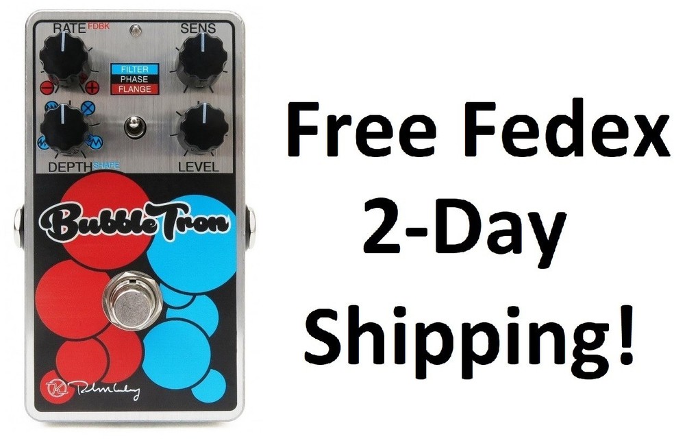 New Keeley Bubble Tron Dynamic Flanger Phaser Guitar Effects Pedal