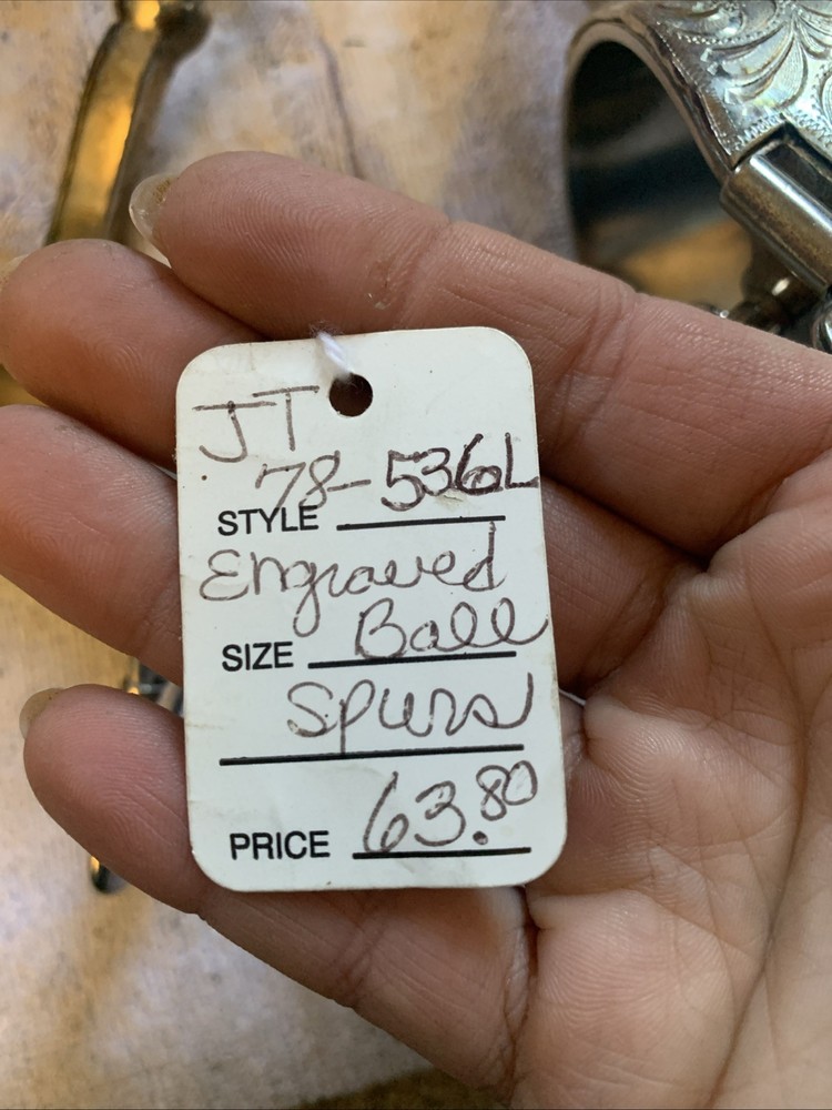 Engraved Ball Spurs NWT