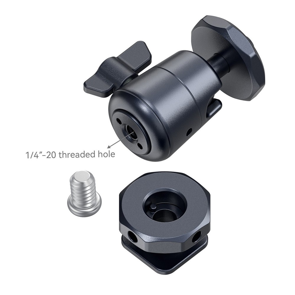 SmallRig Mini Ball Head Mount with Removable Cold Shoe, 2-Pack