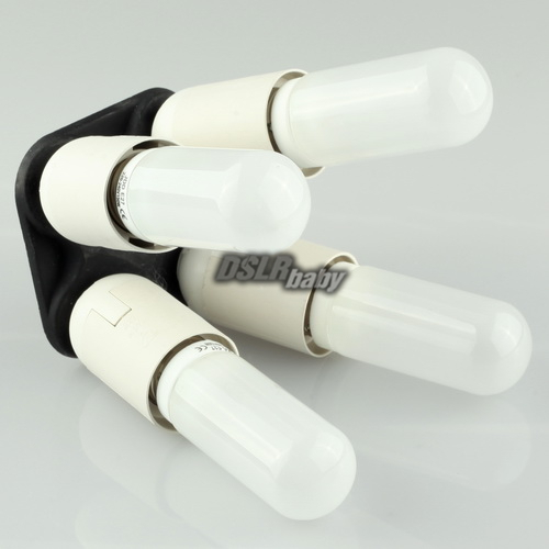 4 in1 Video Studio E27 Light Lamp Bulb Base Socket Splitter Adapter Holder NEW