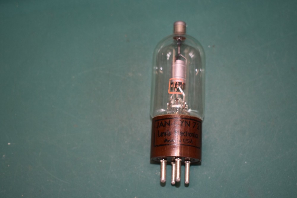Lewis Electronics JAN-CYN-72 Power Rectifier Vacuum Tube Tested