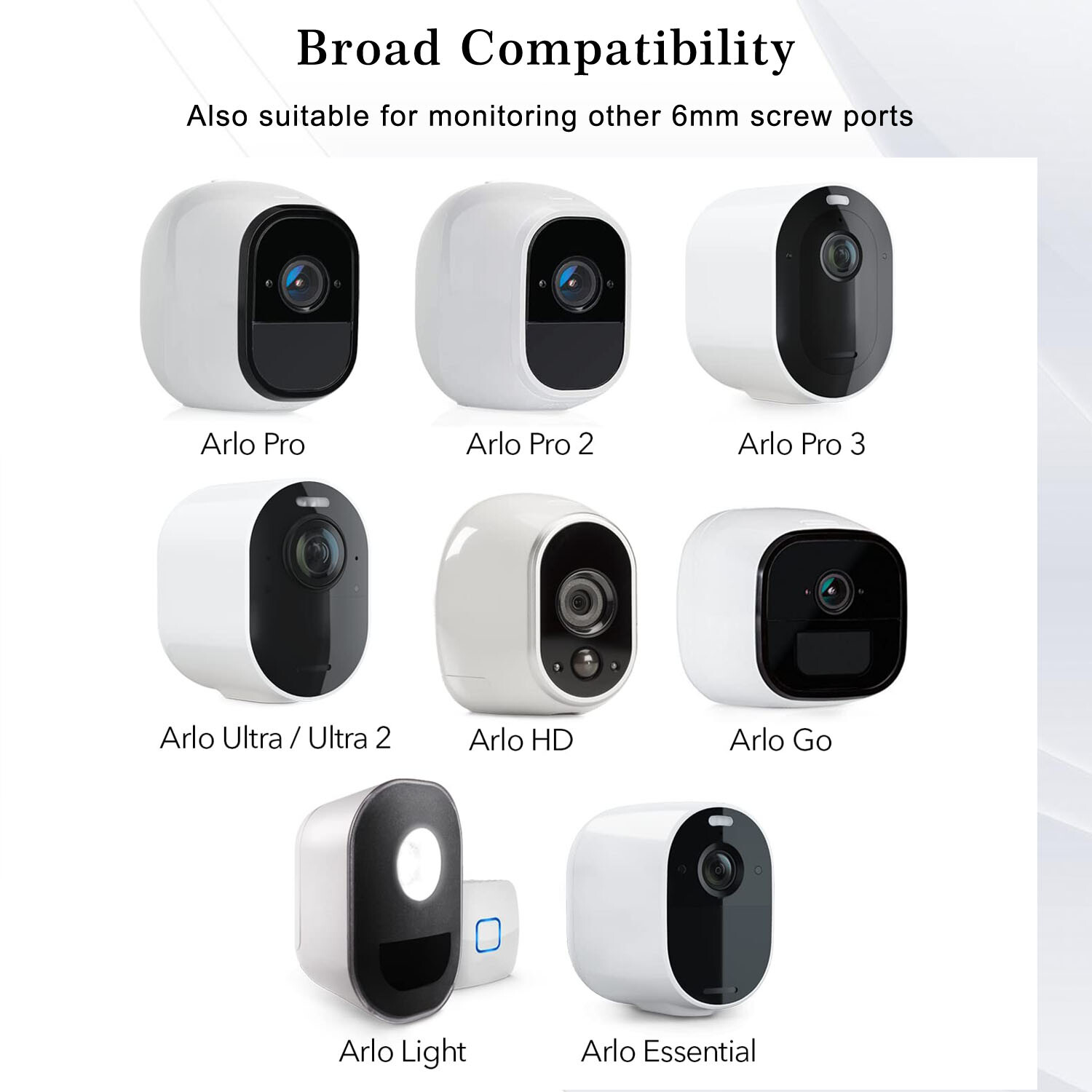 4 Pack Adjustable Camera Wall Mount Bracket Outdoor Indoor for Arlo Pro Security