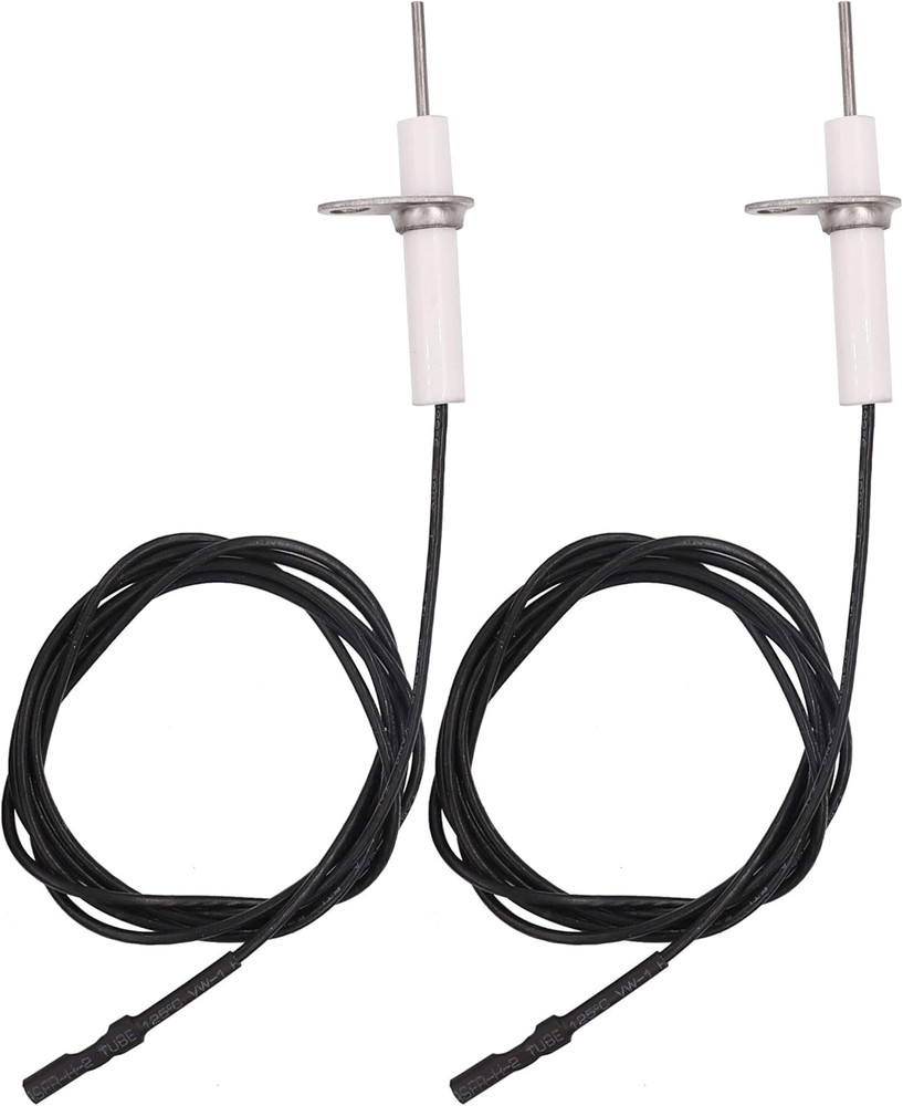 2Pc 38" Ignitor Wire & Ceramic Electrode Assembly Replacement,Ignition Electrode