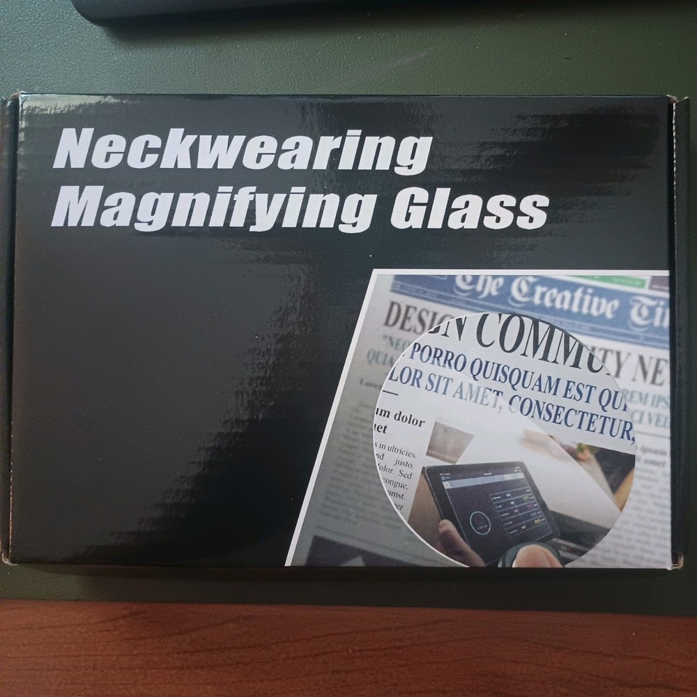 Neckwearing Magnifying Glass