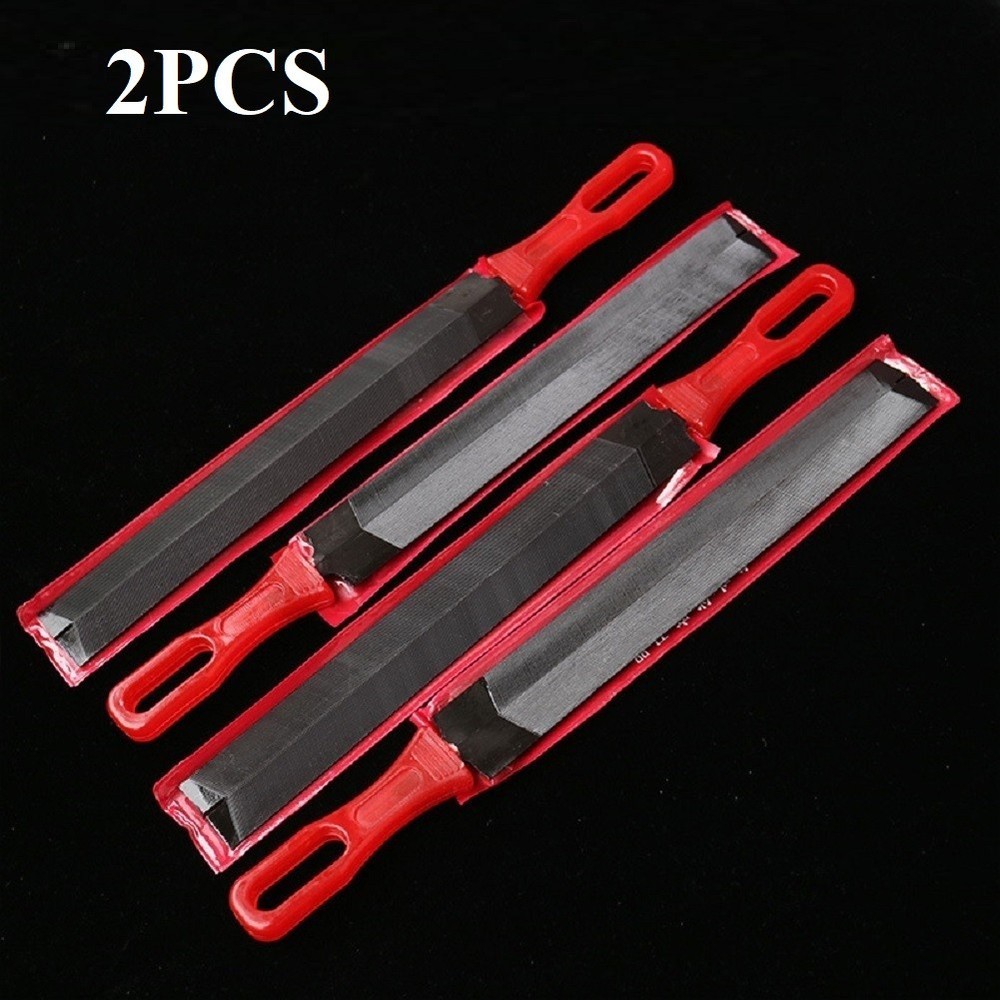 Perfect Cutting Edges 2PCS Hand Saw Files for Sawtooth Sharpness