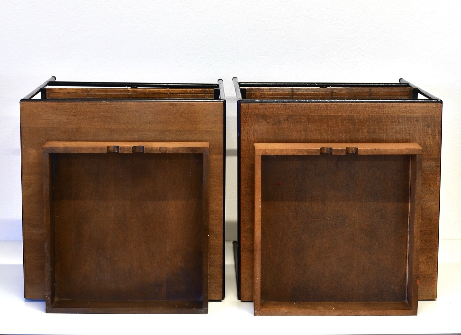 Mid Century Modern Pair of PAUL MCCOBB Wrought Iron PLANNER GROUP End Tables