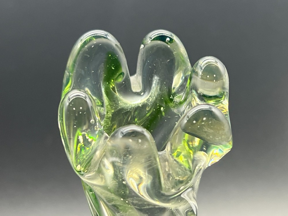 Pulled Art Glass vase Swung Glass