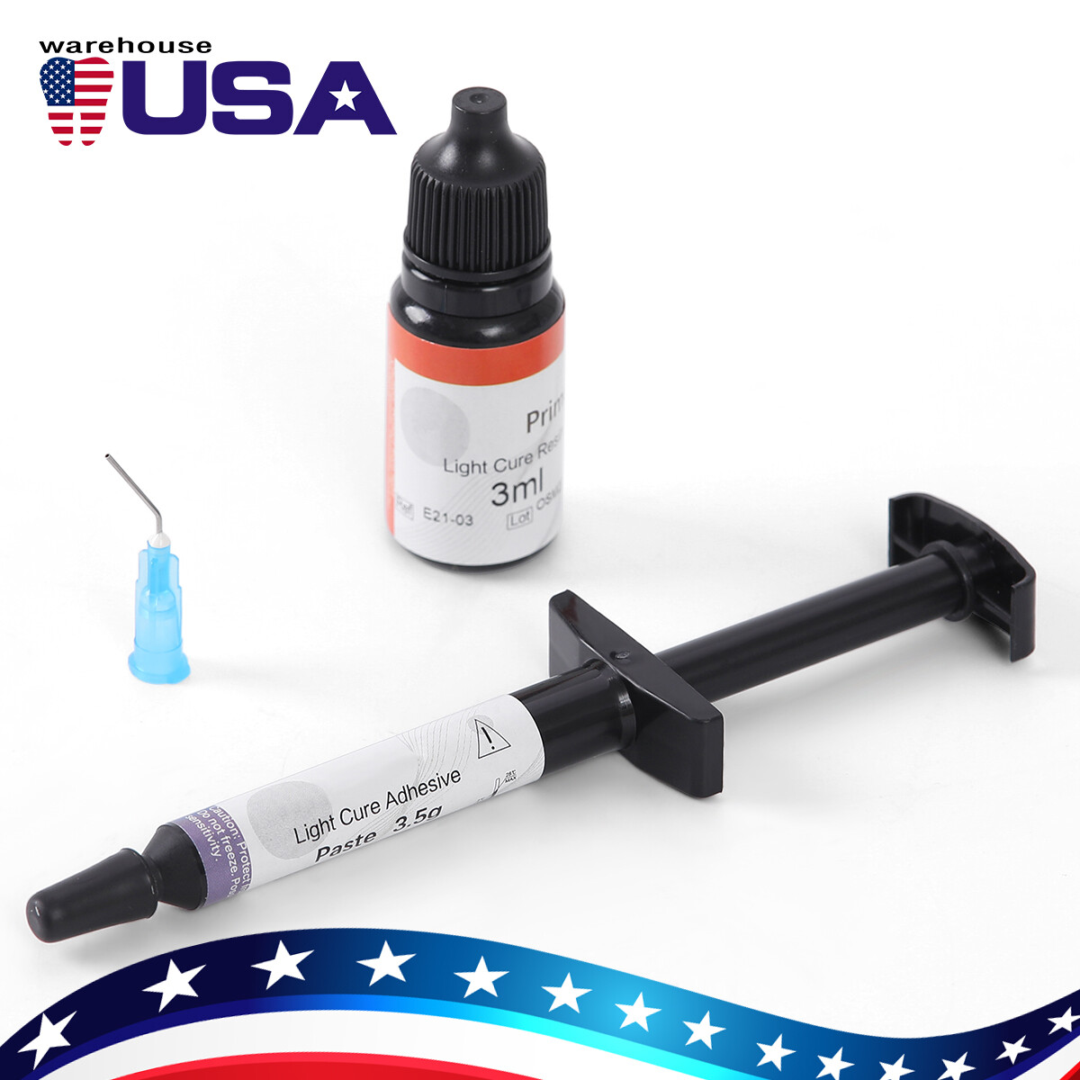 Dental Bracket Braces Bonding System Light Cure Primer Glue Ortho Adhesive Kits