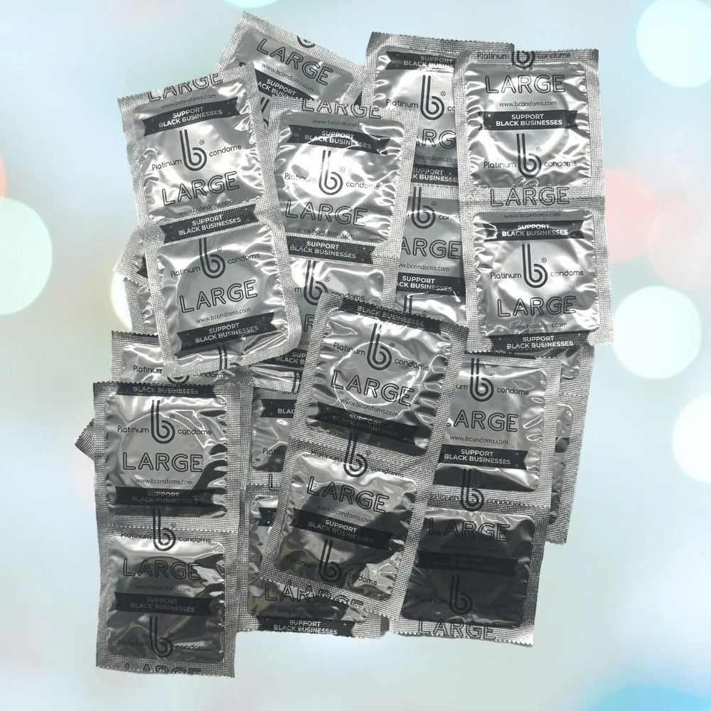 b Condoms Platinum Large Condoms | 100-Pack