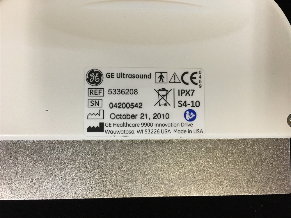GE Ultrasound S4-10 Transducer Probe 5336208 Sector Array Logiq E9 E8 E6