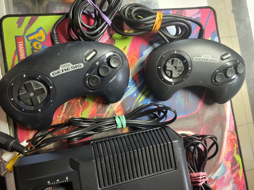 Sega Genesis 16-Bit Console Bundle Tested Working + 3 Games