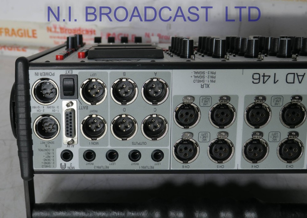 Audio developments ad146  6x stereo channel audio mixer