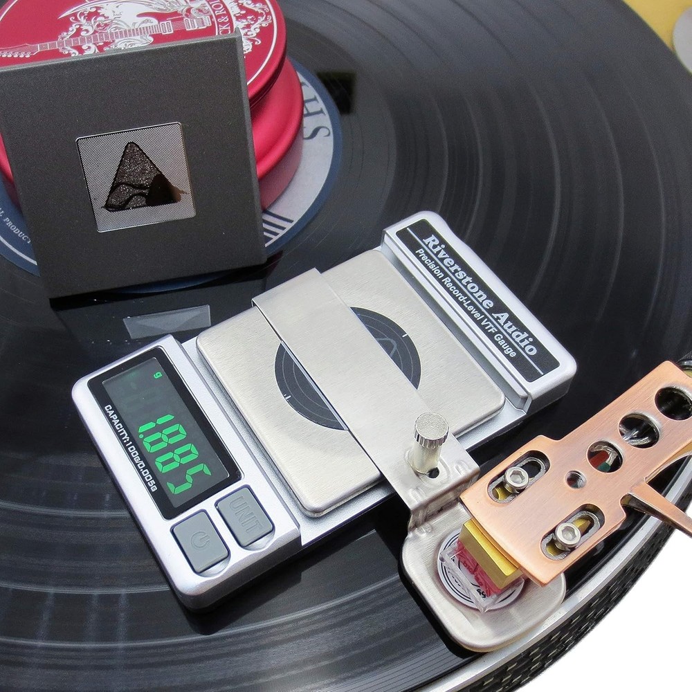 Riverstone Audio Precision Record Level Digital Turntable Stylus Force silver