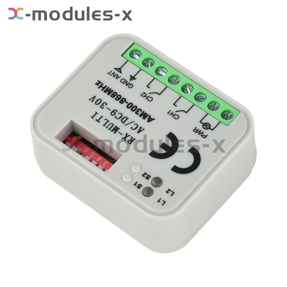 Universal 300-868MHz Multi-Frequency Receiver Switch Controller AC/DC On/Off