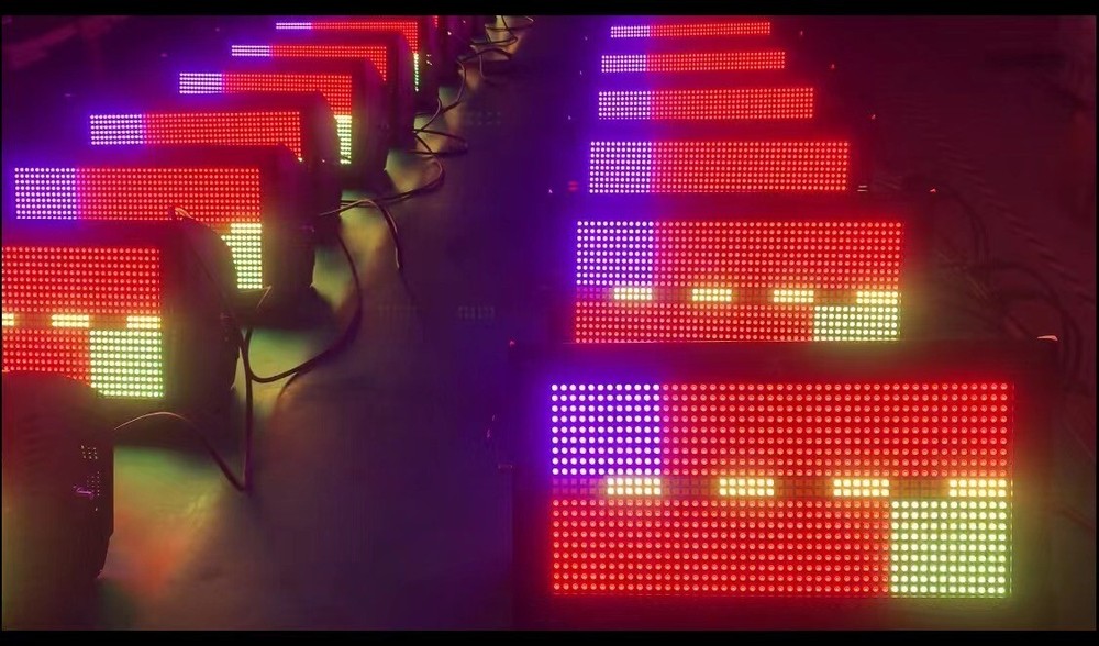 4pc 1000W LED panel strobe light DMX Wash Stage DJ Strobeflash atomic light