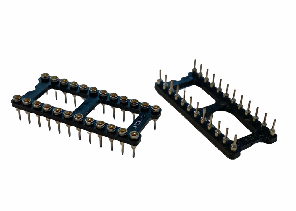 1 PCS SEMTEC 24-Pin Machine Tooled Low Profile 24 IC Socket 0.4 (10.16mm) Wide