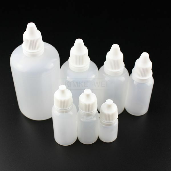 5-100pcs 5ml~100ml Empty Plastic Squeezable Dropper Bottles Eye Liquid Dropper