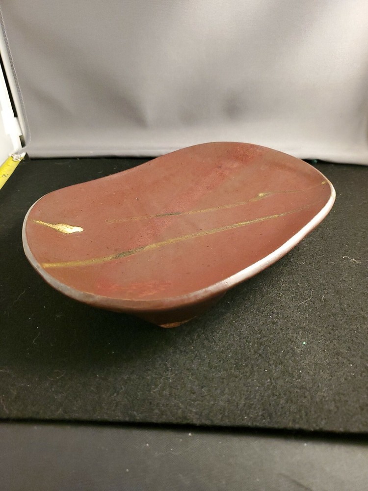 Pottery Dish Signed Zina