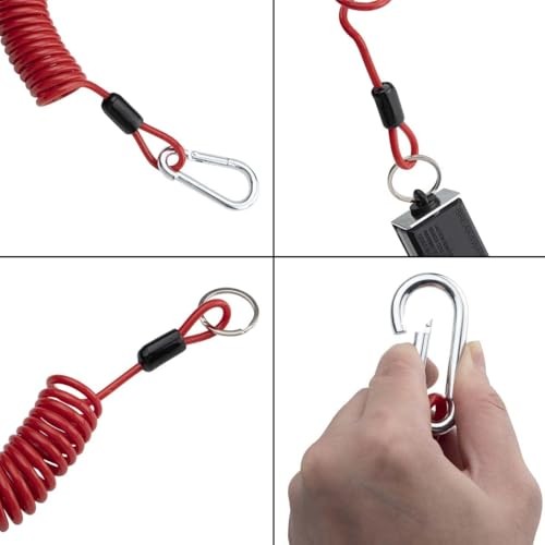 6ft Trailer Breakaway Switch, Breakaway Coiled Cable with Electric Brake