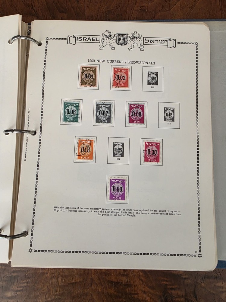 Israel Folder Stamps Over 170