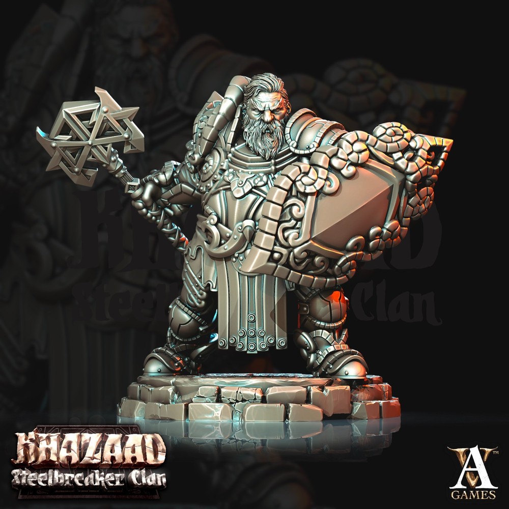 D&D Dwarf Warrior 04 Mini 32mm Scale Mini TTRPG