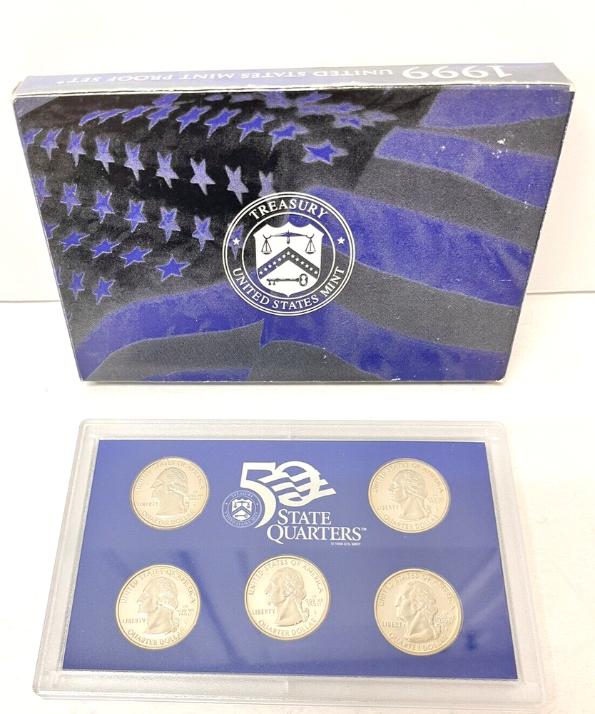 Proof Set Lot 1999 - 2000 - 2001 Consecutive Years Gift Idea Coin Collection ML