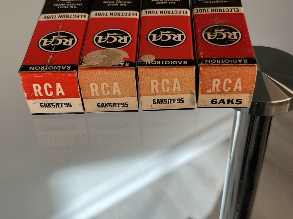 4 NOS RCA 6AK5 EL95  Tubes ( Box Z)