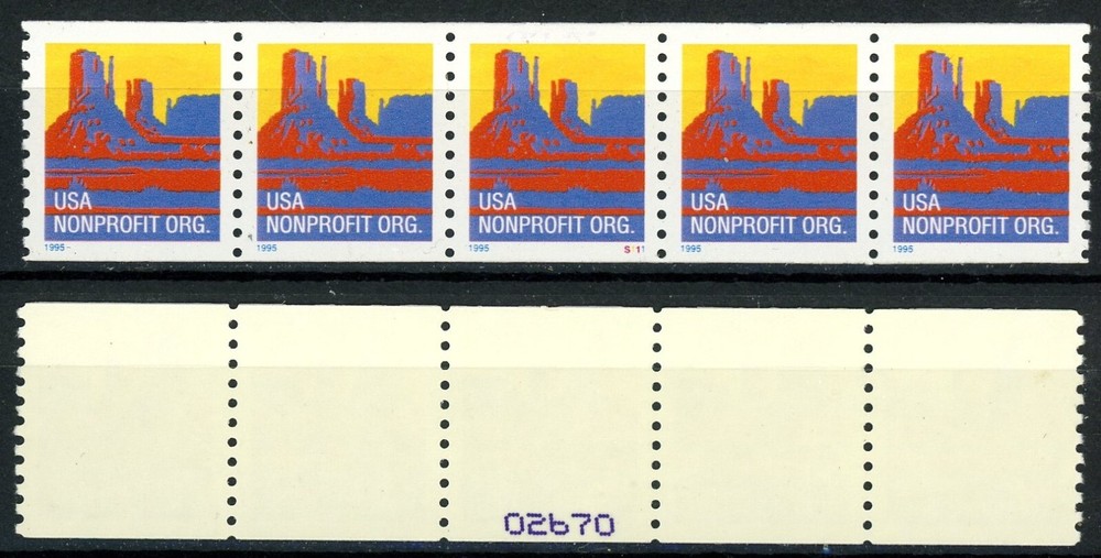Butte W/A Type MNH PNC5's Back Number on the CENTER Stamp Scott 2902 Plate S111