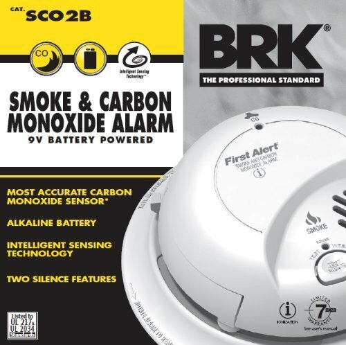 First Alert, BRK, SCO2B CARBON MONOXIDE & SMOKE ALARM COMBO DETECTOR (6 PACK)
