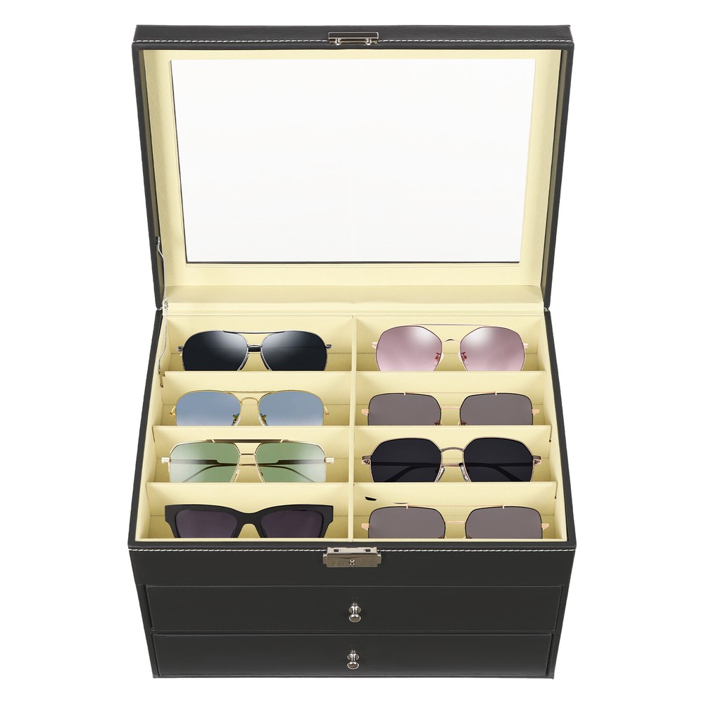 Counter Table Sunglasses Glasses Display Storage Display Organizer Box 24 Slots
