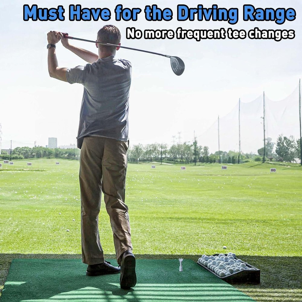 Adjustable Golf Tees - Essential Accessories for Men, Unbreakable & White