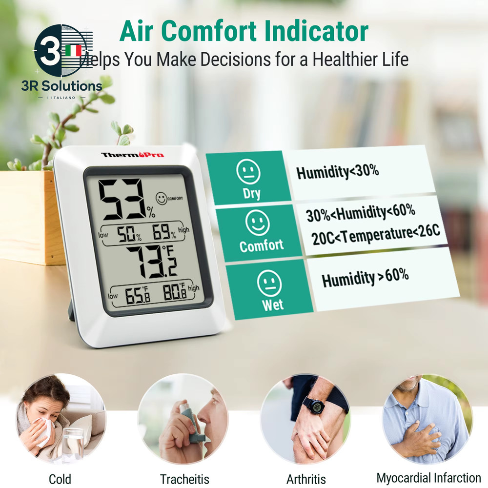 Thermopro TP50 Digital Thermometer Hygrometer Electronic Environmental Thermometer