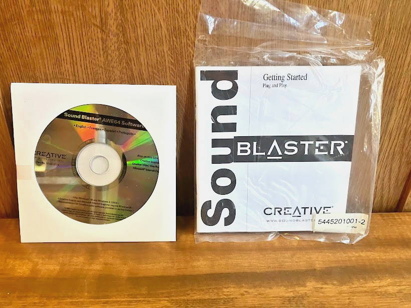 Creative Labs Sound Blaster AWE64 Software PC 1997   CD  AND Instruction Booklet