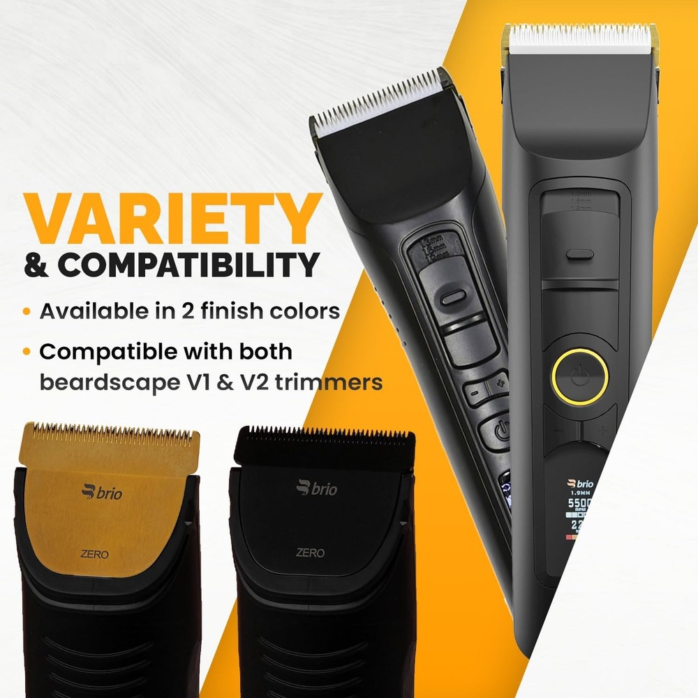 Brio Zero Blade Compatible Beardscape V2 & V1 Blade, Gold