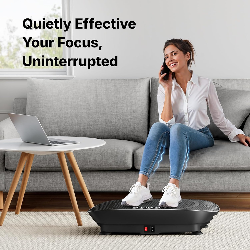 Vibration Plate Exercise Machine, Curved Vibration Plate for Lymphatic Drainage