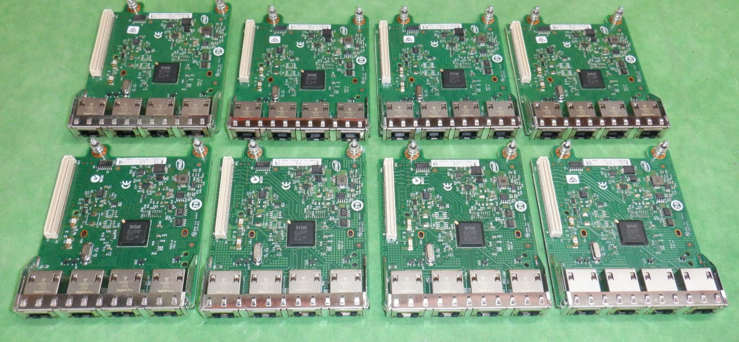 Dell  R1XFC 0R1XFC Quad Port Gig R620, R630, R720, R720xd, R730 R820  LOT OF  8