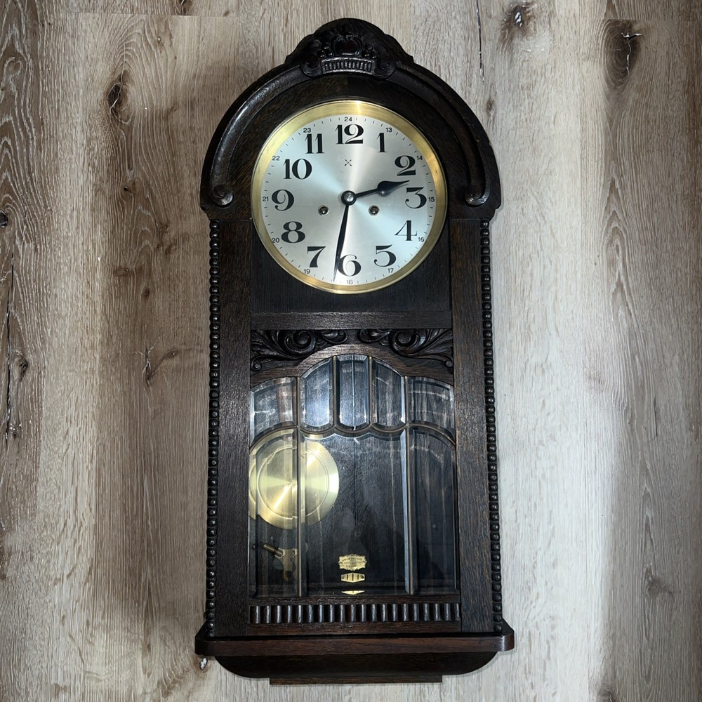 Antique German Junghans chiming clock