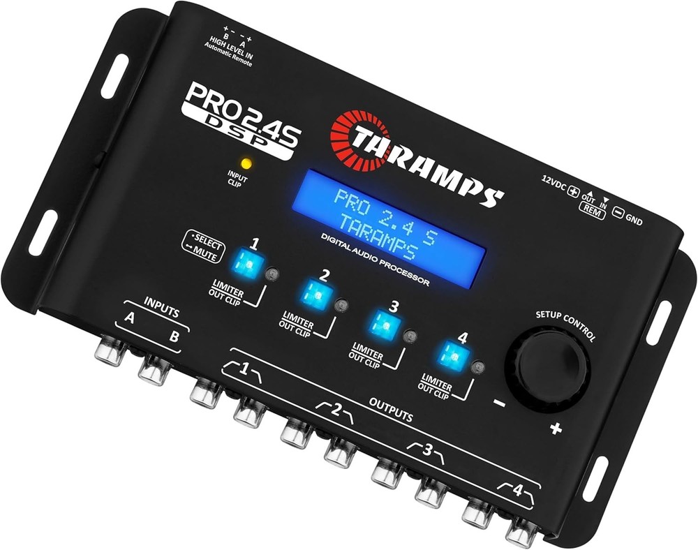Crossover Full Digital Signal Processor & Equalizer 12 Preset EQ for Car Audio