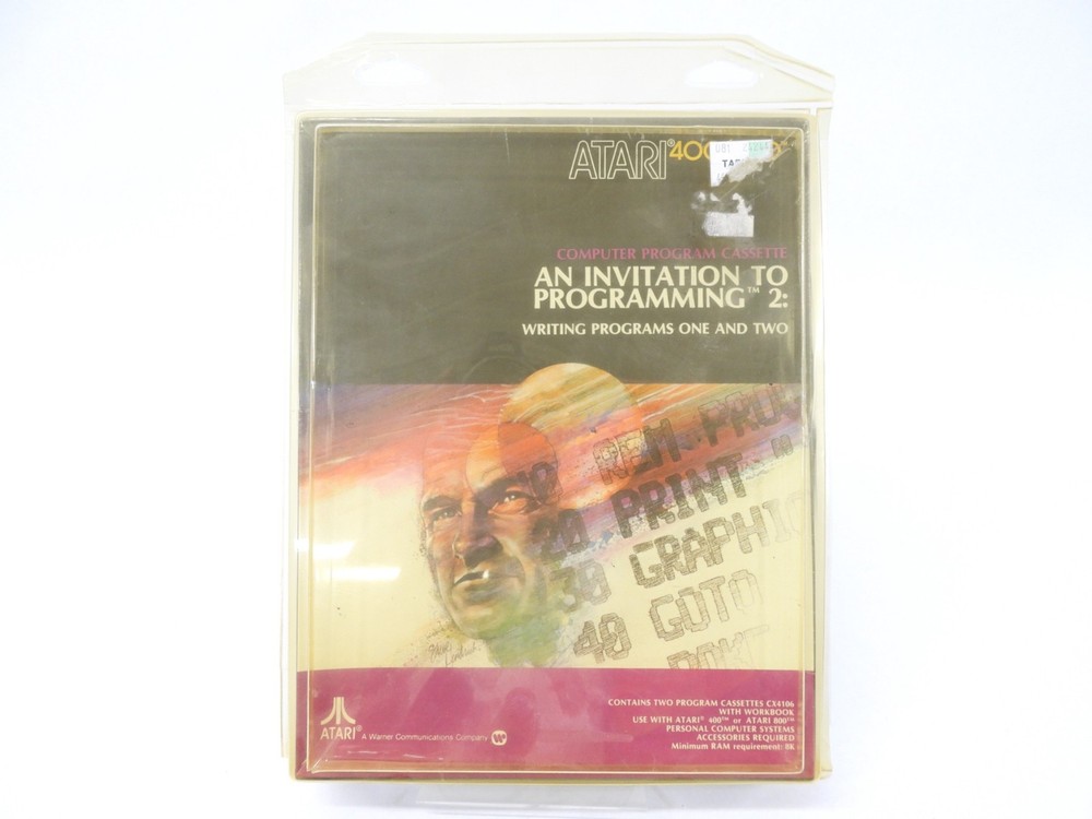 Atari 400/800 Invitation To Programming 2: Vintage Sealed Cassette (nice)