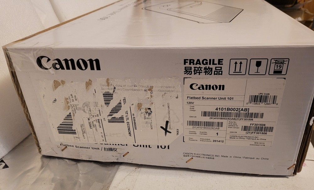 Canon ImageFormula Flatbed Scanner Unit 101 Canon 4101B002 Doc Scanner NEW