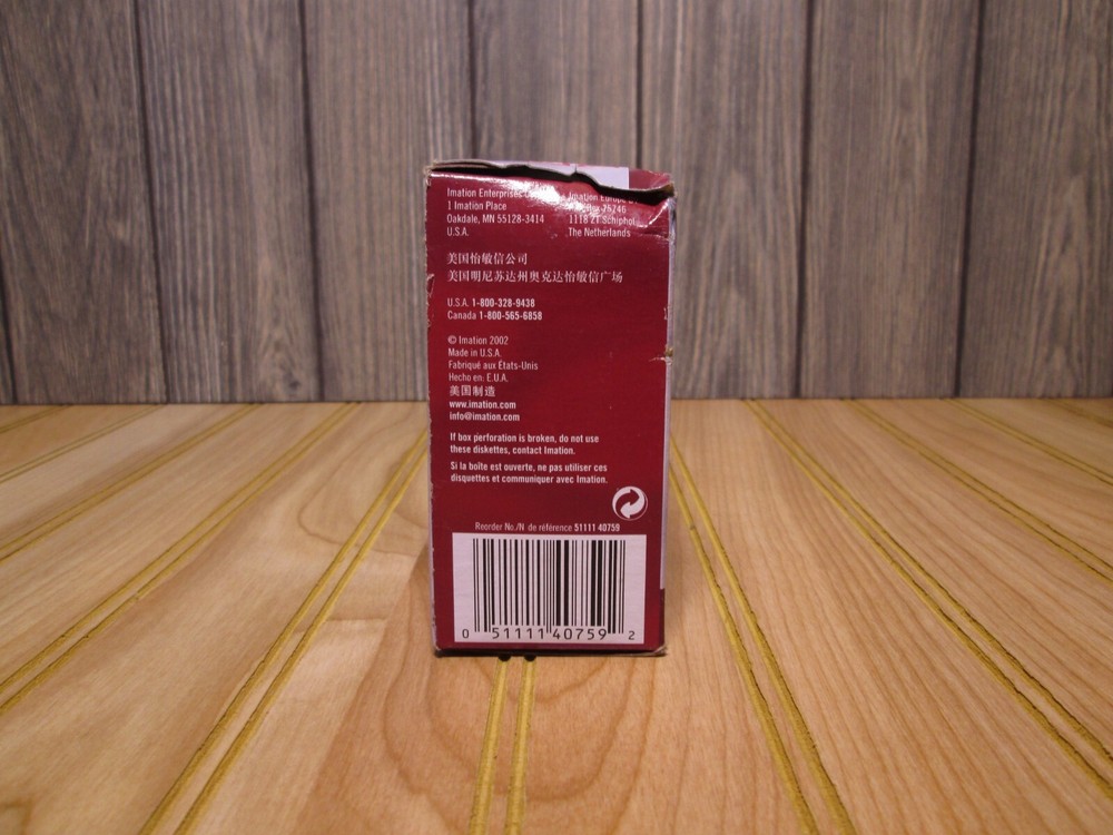 Vintage MAC Imation Diskettes 2HD 10diskettes in Box (din1)