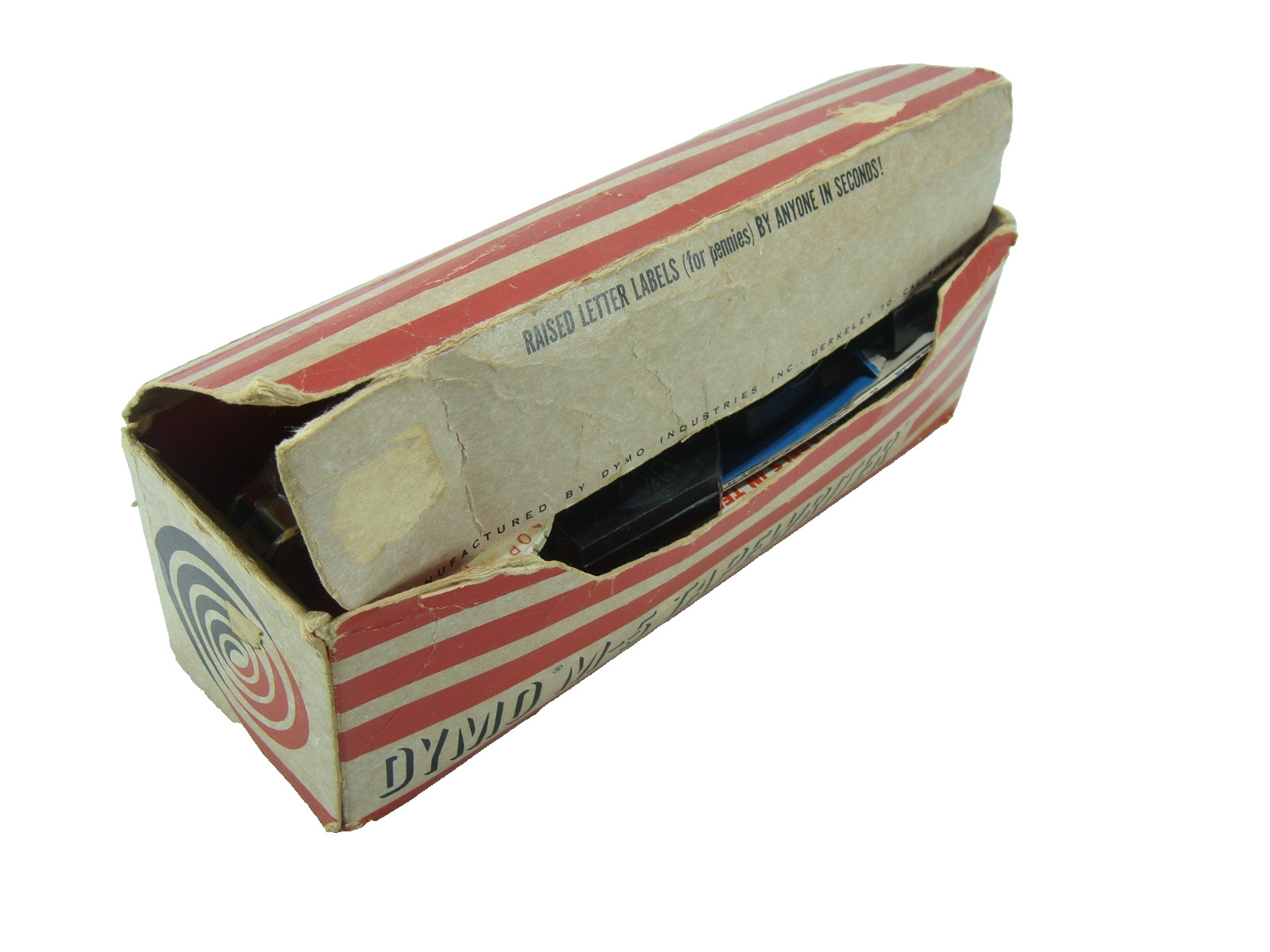 Vintage Dymo M-5 Chrome Tapewriter Label Maker Embossing Tool Extra Tape In Box