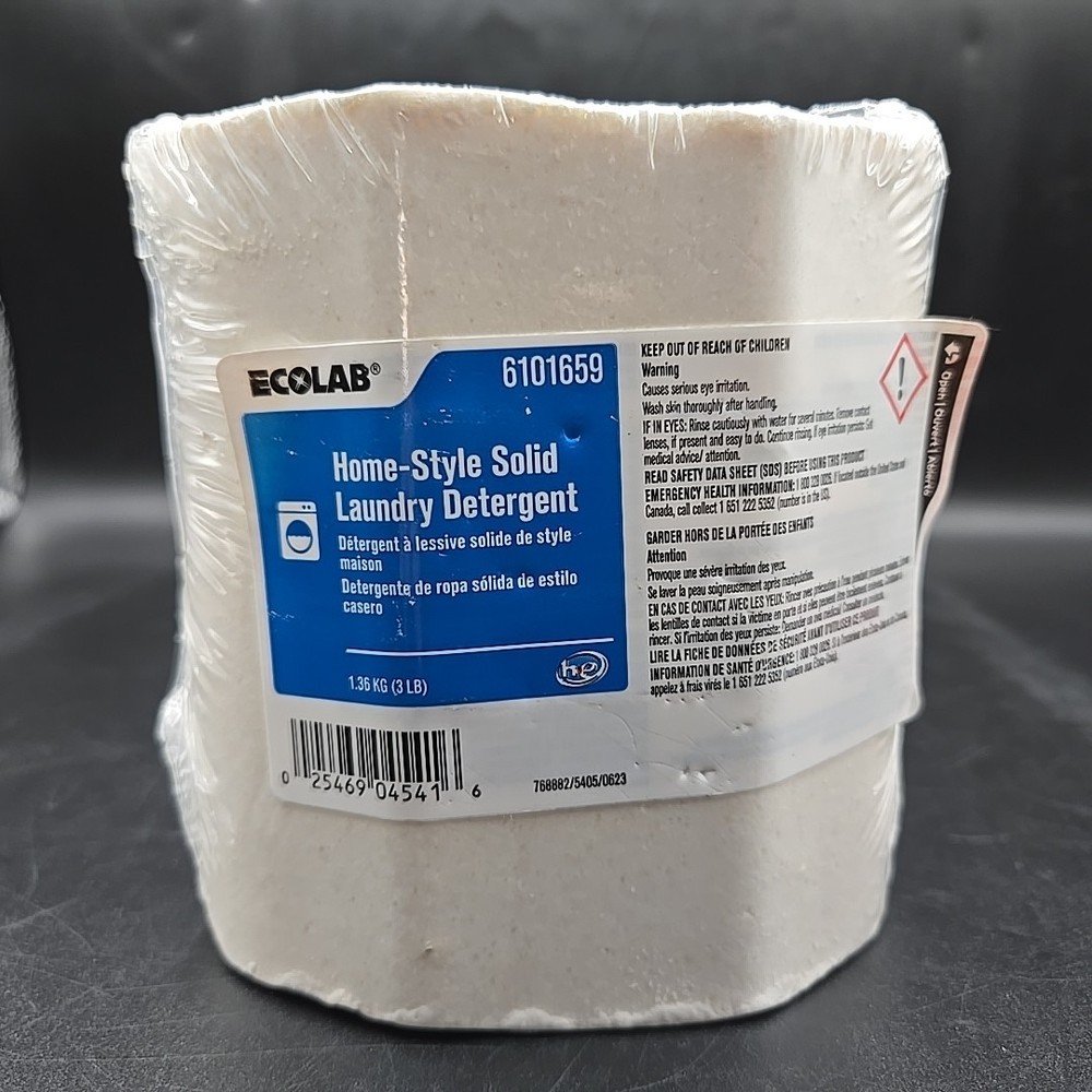 (1) Ecolab Home-Style Solid Laundry Detergent (6101659) 3 lbs