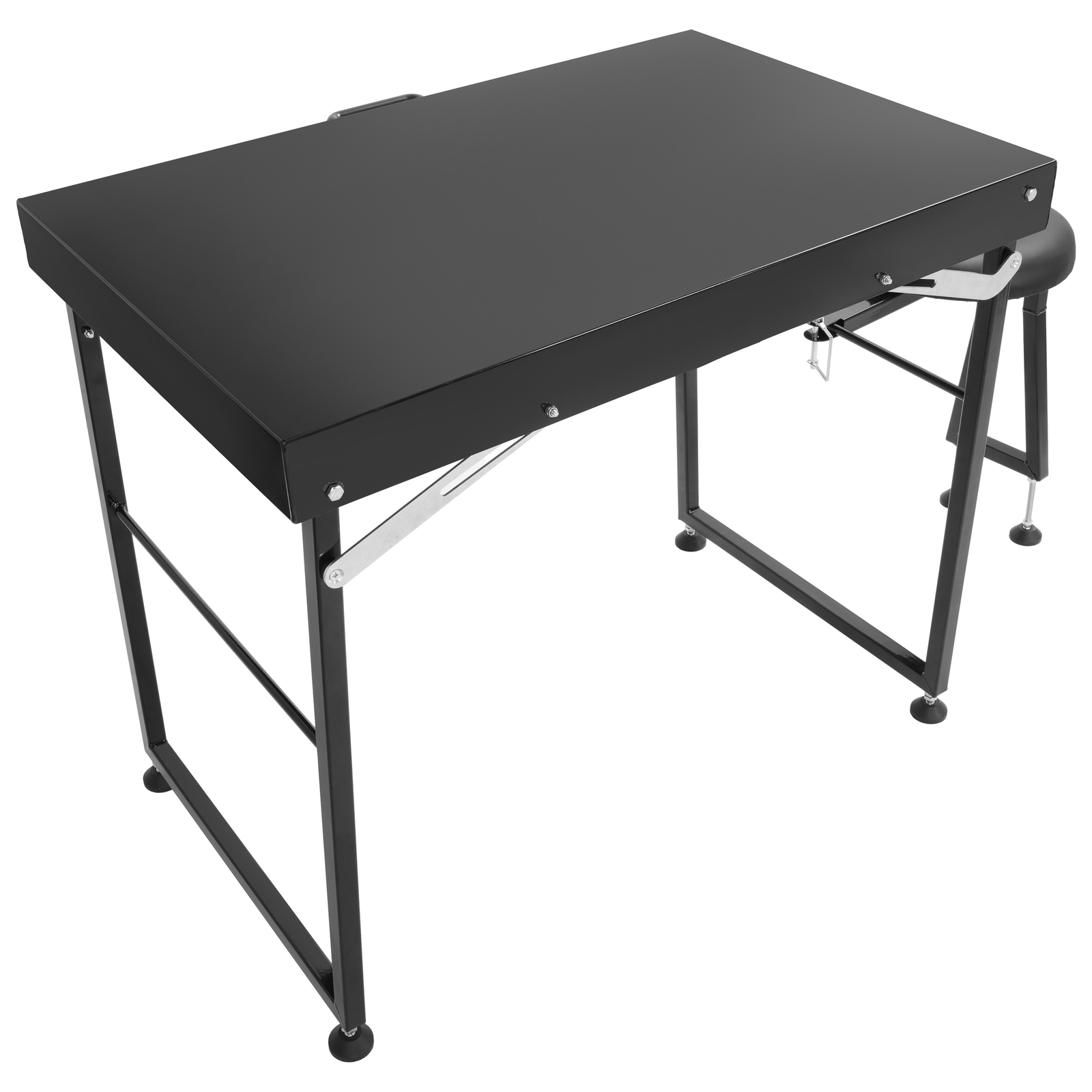 Outdoor Long Range Adjustable Shooting Table Portable Heavy Duty w/ Padded Seat