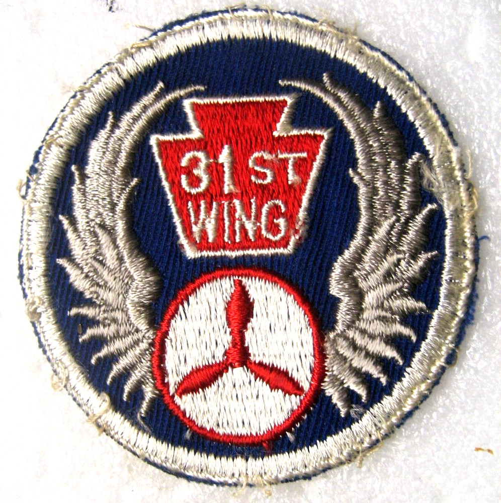 US Civil Air Control Patch 31st Wing Penn National Guard