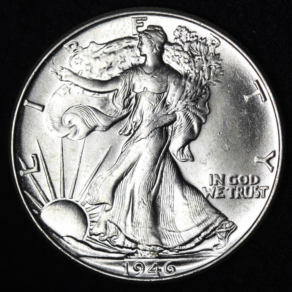 BU 1946 Walking Liberty SILVER Half Dollar UNCIRCULATED UNC MS