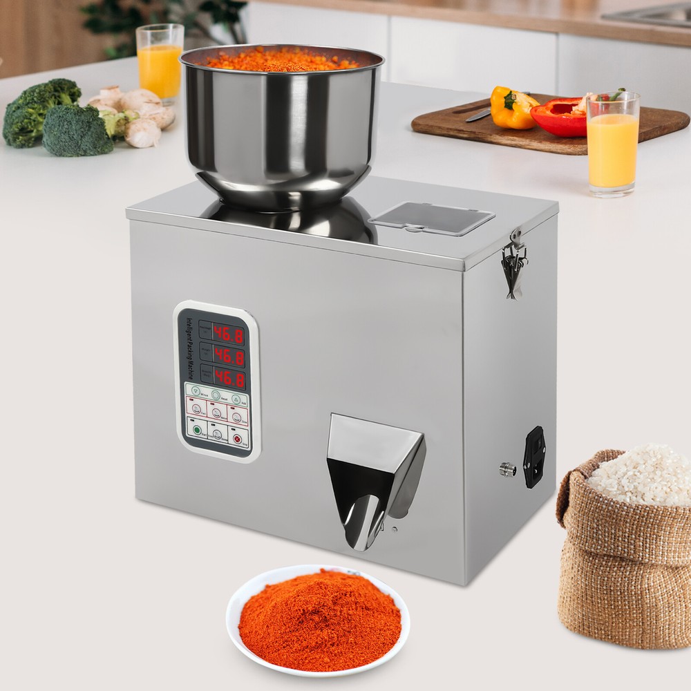 180W Automatic Granule Grain Weighting Filling Packing Machine w/ Visible Window