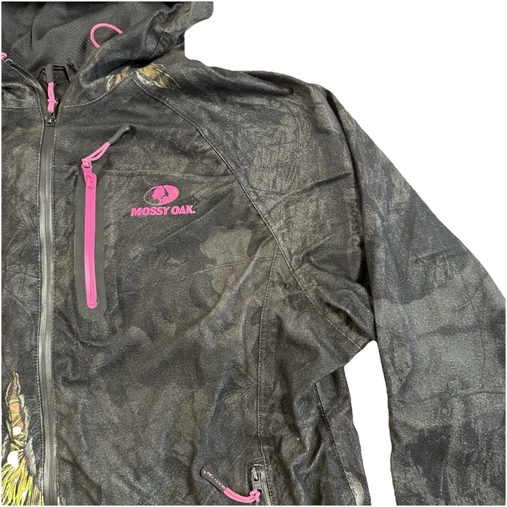 Womens Mossy Oak Lightweight Scent Control Jacket Mossy Oak Eclipse Pink Large